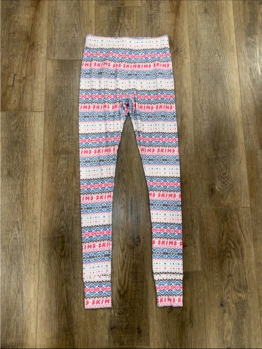SKIMS Logo Plush Leggings in Opal Fairisle
